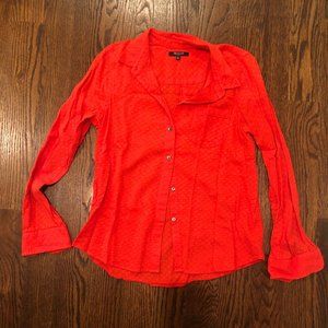Madewell Soft Dot Boyshirt Button Down | Size M